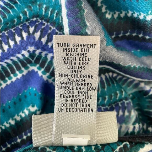 Catherines Women Tunic Top 1X Gem Detail‎ Casual Stretch Lagenlook Office Travel - Picture 10 of 11